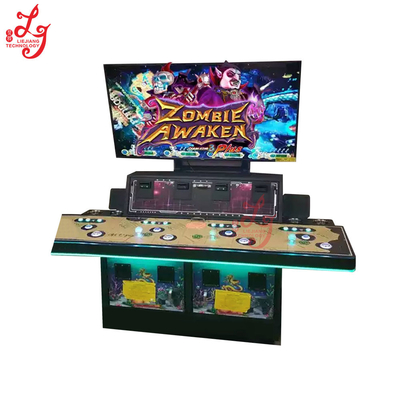 4 Players Stand Up Fish Tables Cabinet With 55 Inch HD LG Monitor 4 Seats Fish Game Machines